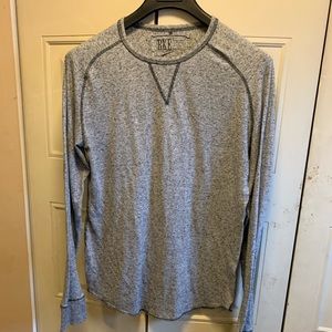 BKE Buckle Vintage Long Sleeve T Shirt Gray